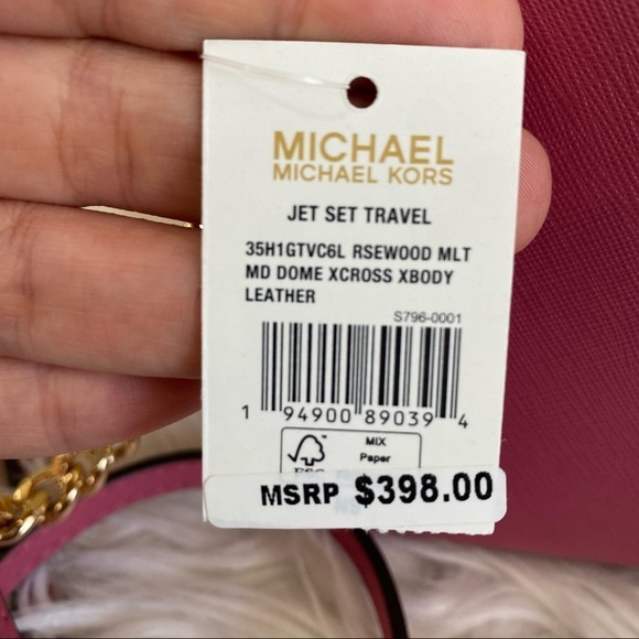 New Michael Kors jet set travel medium dome crossbody Xbody bag - Picture 15 of 16